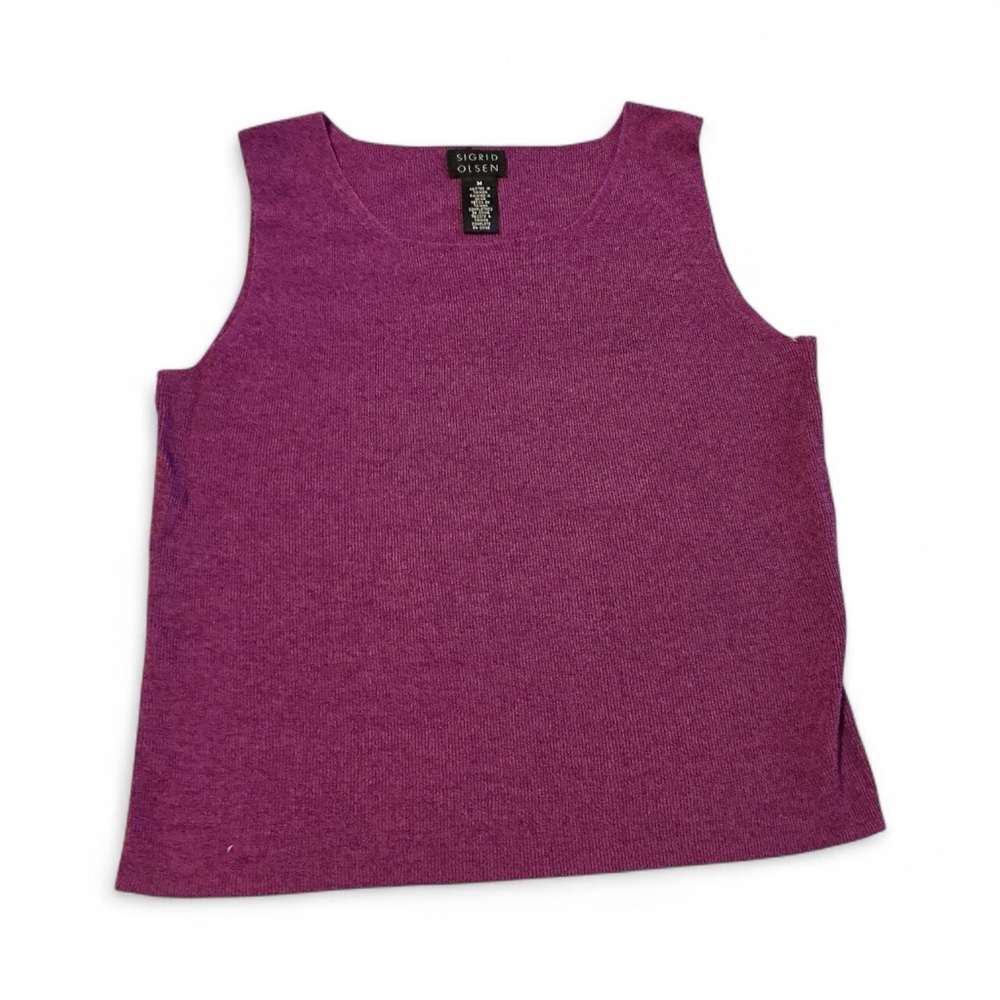 Sigrid Olsen Purple Tank Top